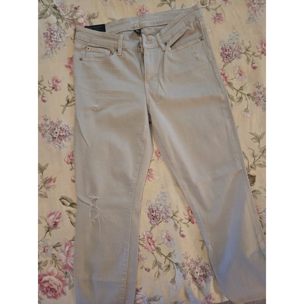 Gap Legging Skimmer Khaki Pants Tan Womens Size 6R Spring Preppy